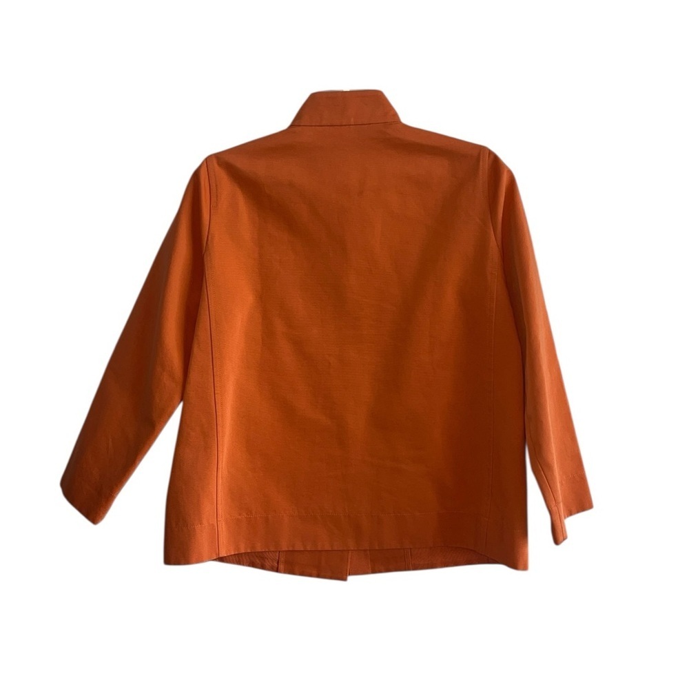 Lafayette 148 - Sienna Colored 3/4 Sleeve Boxy Jacket Sz Small - Picture 3 of 8